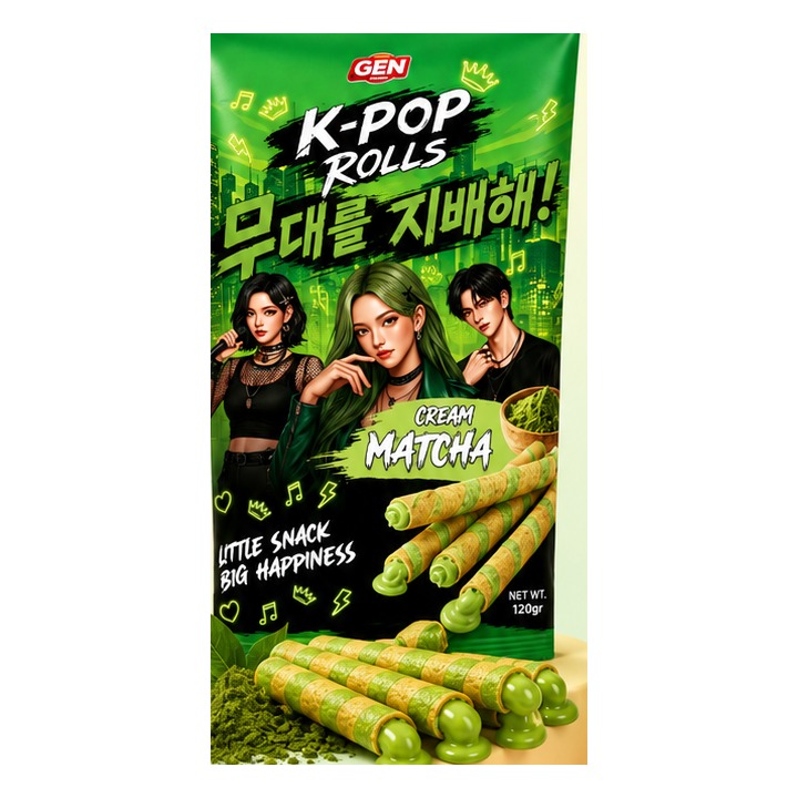 K-Pop Rolls Matcha pack